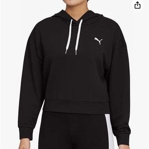 PUMA woman’s Cropped Sport Hoodie-Size Large